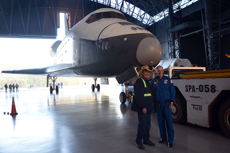 Final wheels stop: Space shuttle Discovery enters the Smithsonian