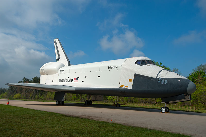 Final wheels stop: Space shuttle Discovery enters the Smithsonian