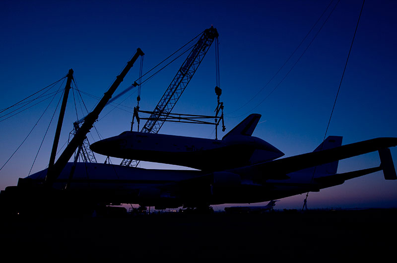 Prototype space shuttle Enterprise bound for NYC reunited with NASA aircraft