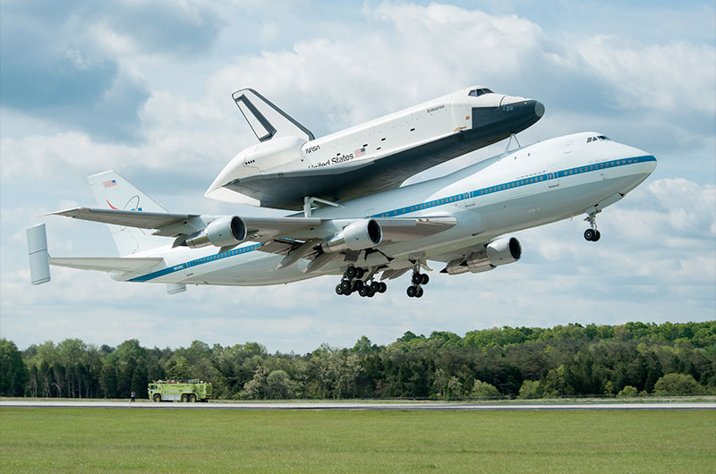 Space shuttle Enterprise lands in New York for museum display