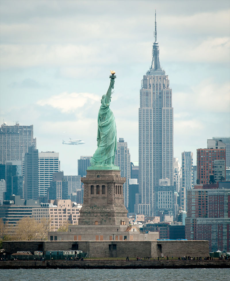 Space shuttle Enterprise lands in New York for museum display