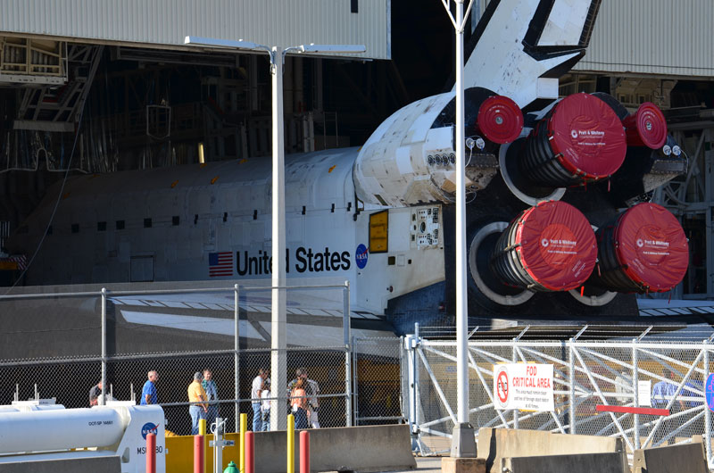 Atlantis departs hangar for final space shuttle flight