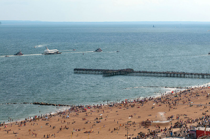 Space shuttle at sea: Enterprise sails for NYC's Intrepid, via New Jersey