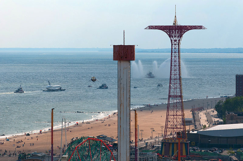 Space shuttle at sea: Enterprise sails for NYC's Intrepid, via New Jersey