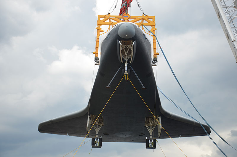 Space shuttle at sea: Enterprise sails for NYC's Intrepid, via New Jersey