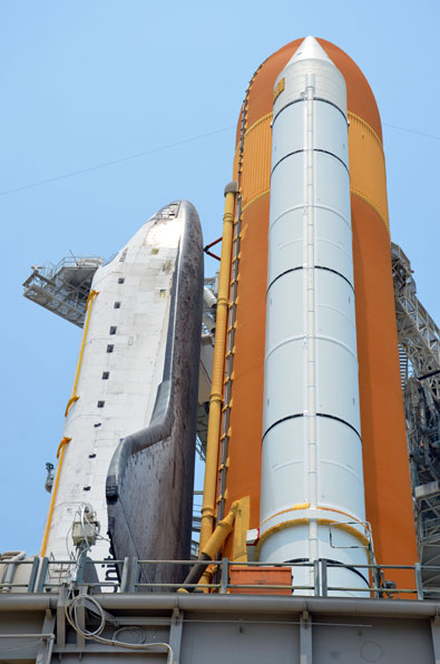 On the pad with NASA's last space shuttle to launch