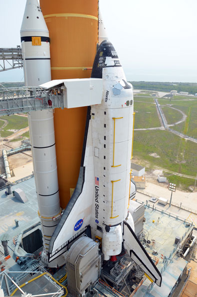 On the pad with NASA's last space shuttle to launch