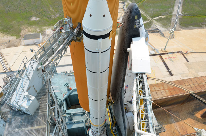 On the pad with NASA's last space shuttle to launch