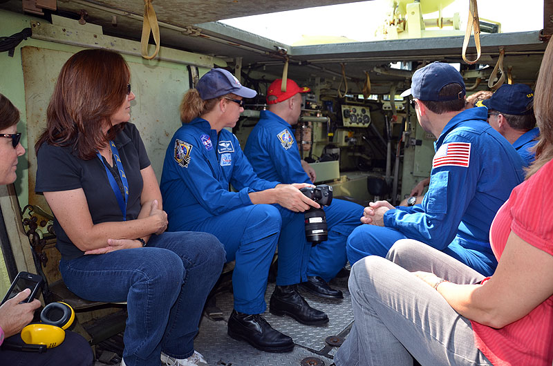 Final space shuttle crew rehearses for launch day