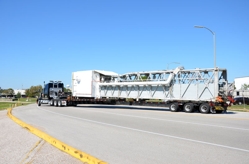 Historic space shuttle launch pad parts arrive in Houston