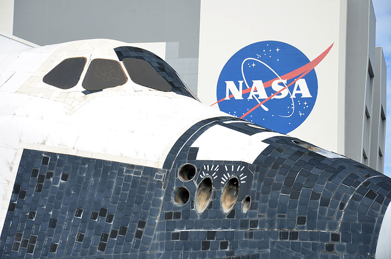 Mock space shuttle moved to make way for the real thing