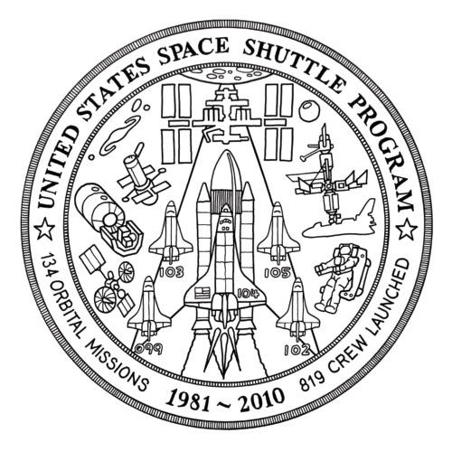 Space Shuttle Commemorative Patch Entry